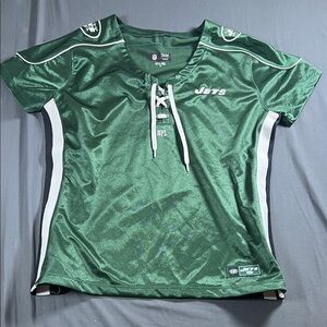 NFL New York Jets Women's Lace-Up Spirit Jersey G0025
